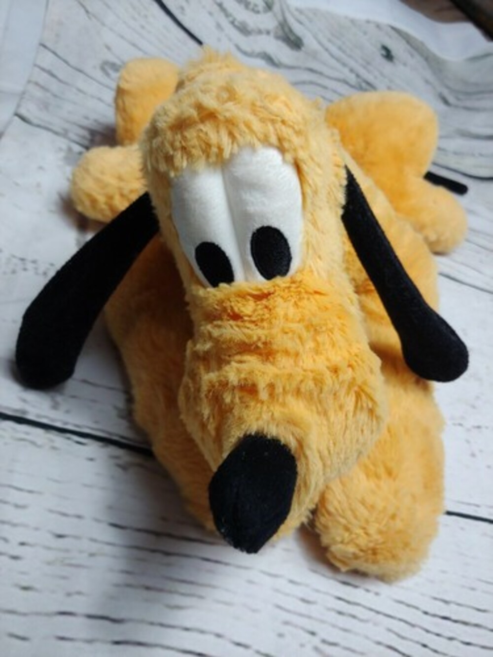Disney Parks Plush Pluto Dog 13" Stuffed Animal Mickey Mouse Yellow Puppy